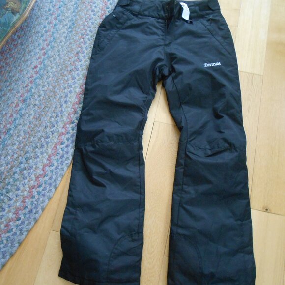 ZERMATT SNOW PANTS-WOMEN'S SIZE MEDIUM-BLACK-NWT! - Picture 1 of 7